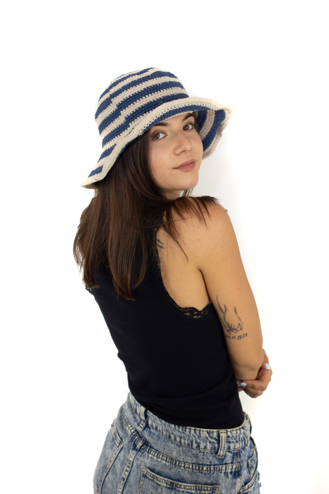 Palarie de vara din 100% canepa in culori pale [6]