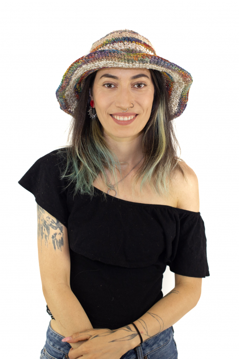 Palarie de vara din 100% canepa in culori pale [7]
