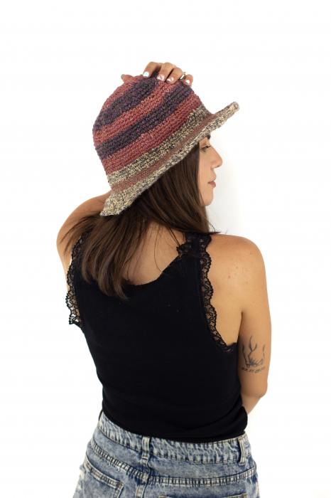 Palarie multicolora din canepa - Model surpriza [10]