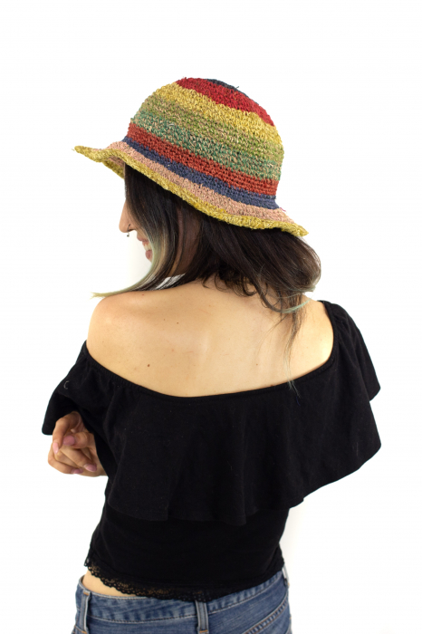 Palarie multicolora din canepa - Model surpriza [2]
