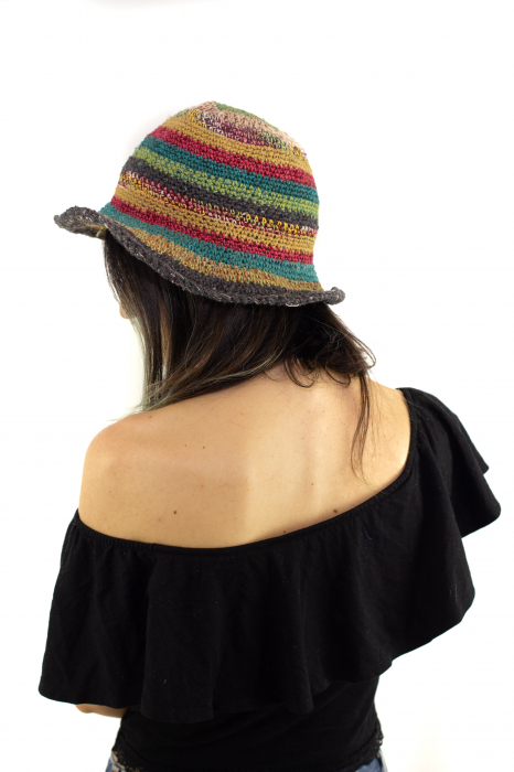 Palarie multicolora din canepa - Model surpriza [4]