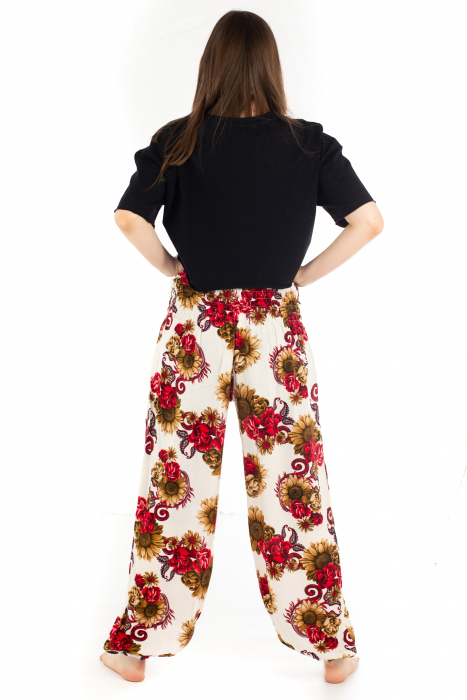 Pantaloni cu banda elastica - Floarea-Soarelui [4]