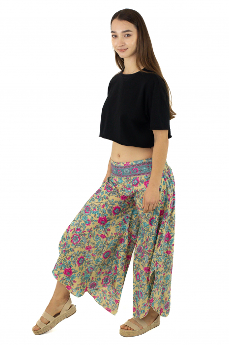 Pantaloni Petal Tips din material fluid - Model 3 [3]