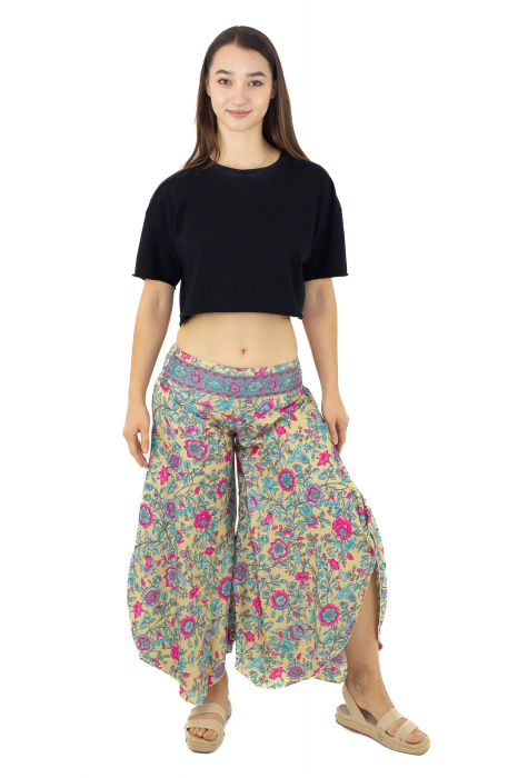Pantaloni Petal Tips din material fluid - Model 3 [2]