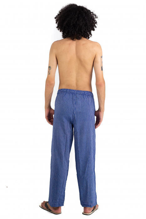 Pantaloni cu dungi - Bleumarin [4]