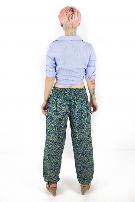 Pantaloni cu motive orientale si elastic la glezna - MEPA0012 [4]