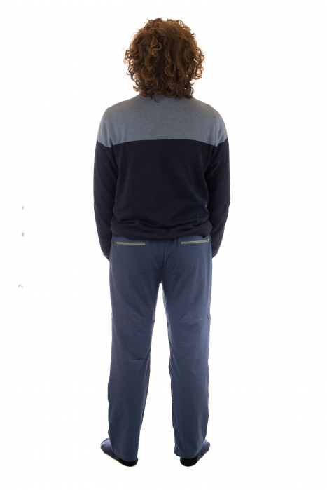 Pantaloni de drumetie - Albastru cu negru [4]