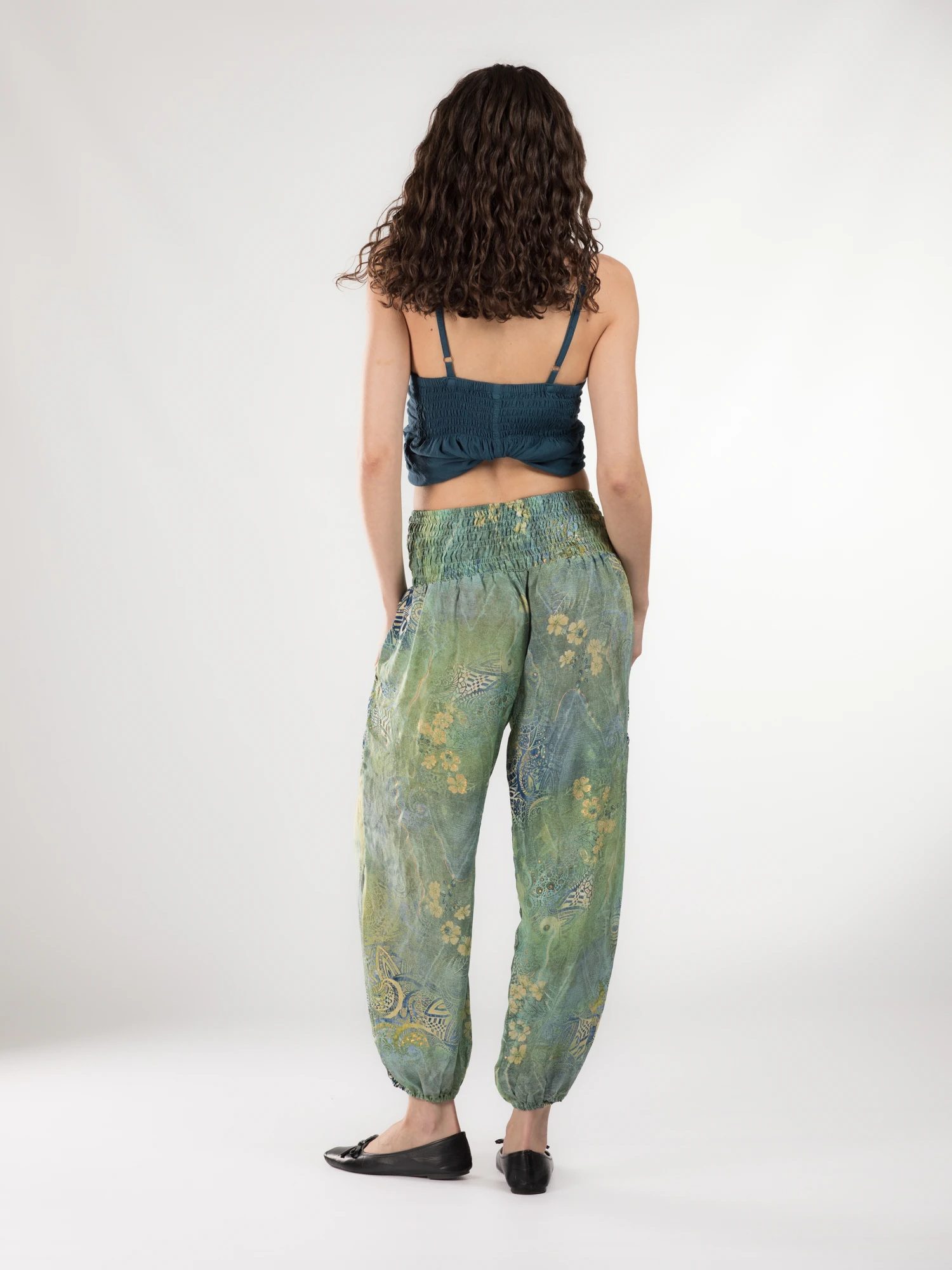 Pantaloni Jasmine din material fluid - Model 3 [4]