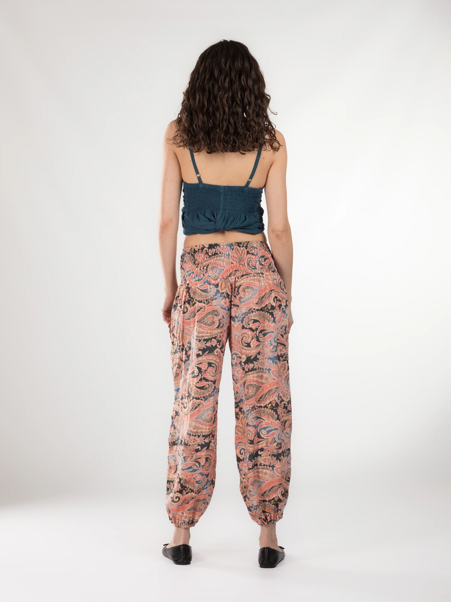 Pantaloni Jasmine din material fluid - Model 5 [5]