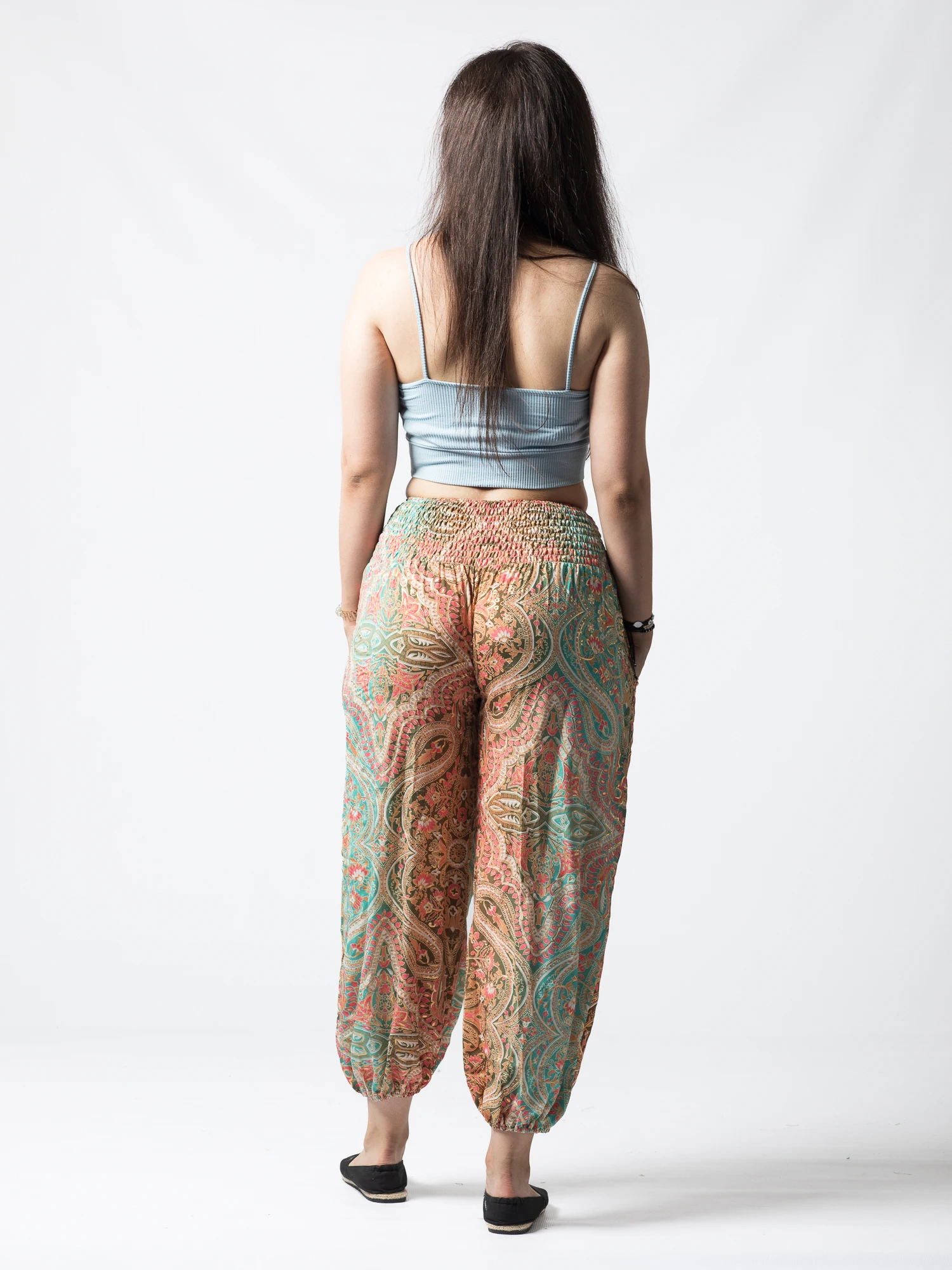 Pantaloni Jasmine din material fluid - Produs Unicat 3 [5]