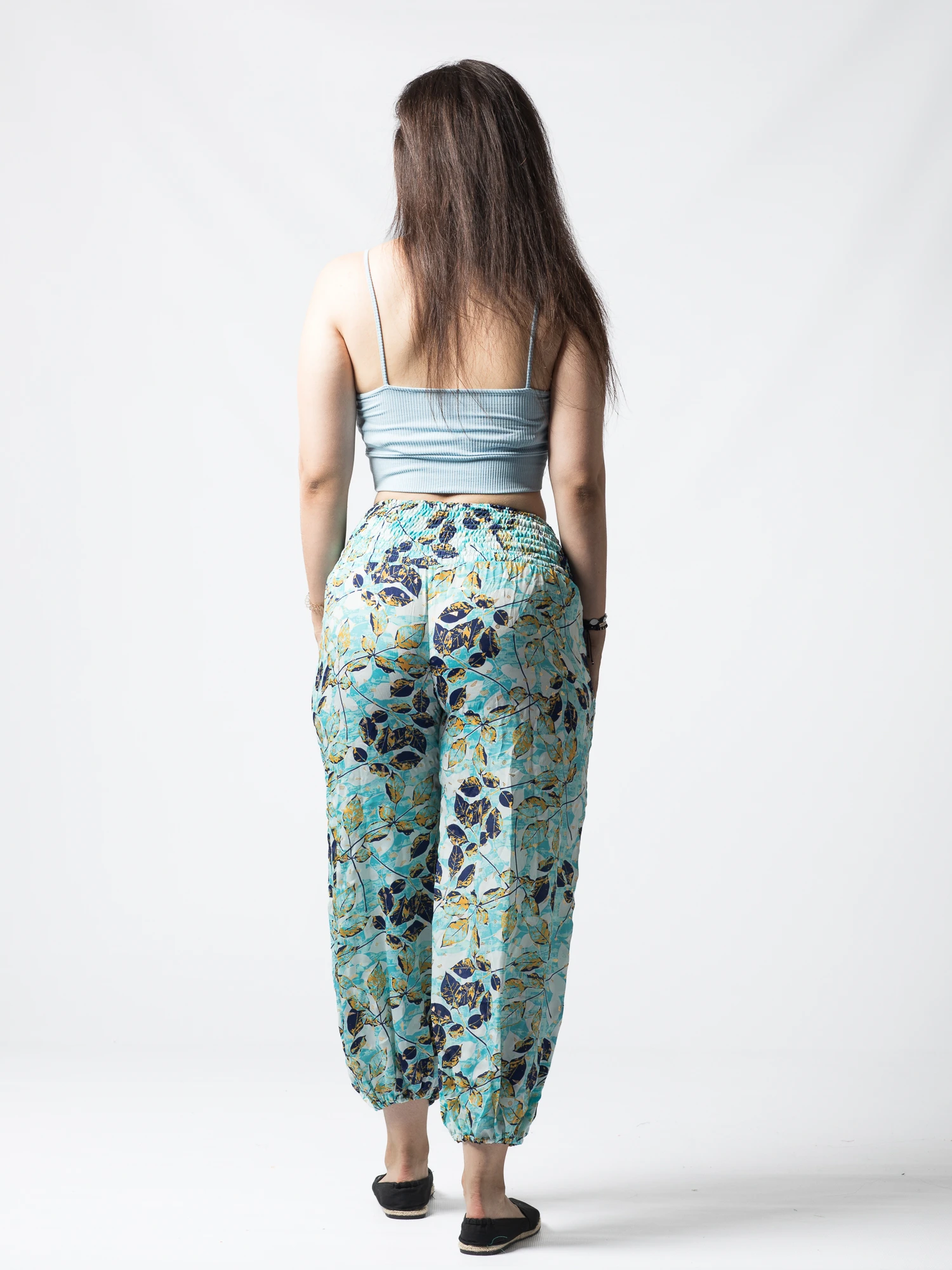 Pantaloni Jasmine din material fluid - Produs Unicat 5 [4]
