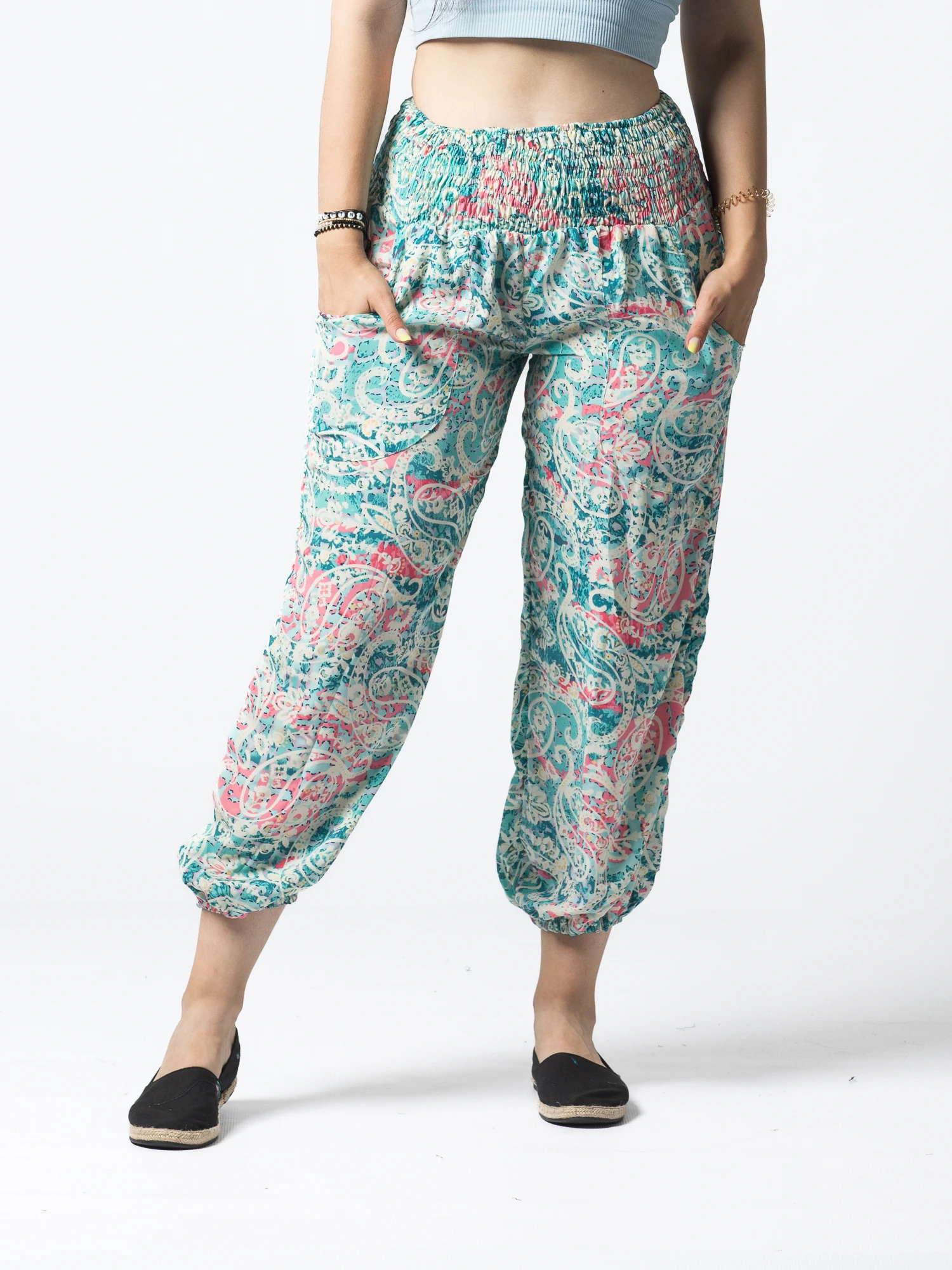Pantaloni Jasmine din material fluid - Produs Unicat 7 [1]