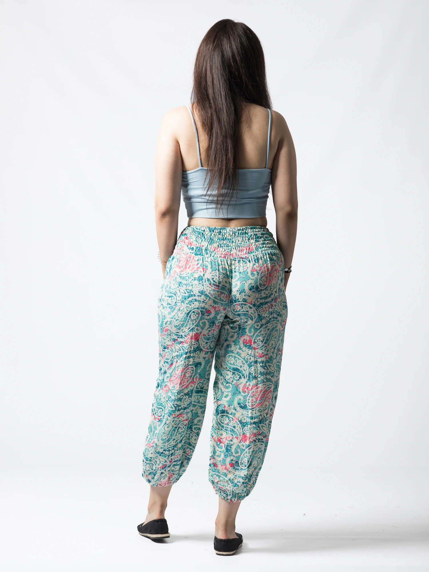 Pantaloni Jasmine din material fluid - Produs Unicat 7 [4]