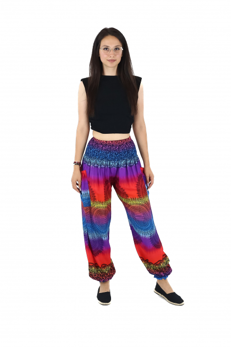 Pantaloni Jasmine Rainbow cu motive orientale - Model 1 [2]