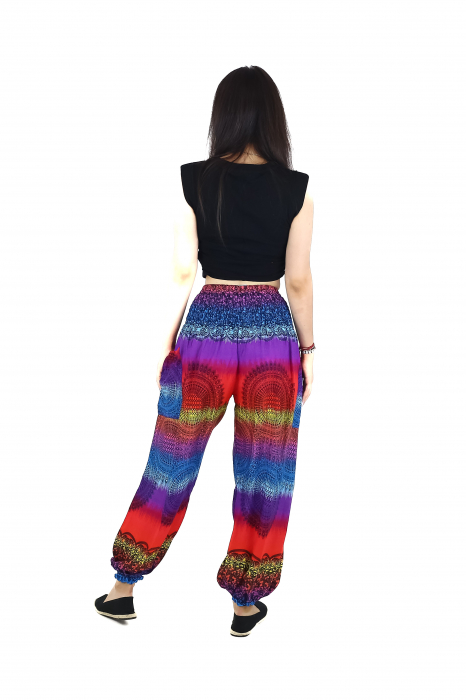 Pantaloni Jasmine Rainbow cu motive orientale - Model 1 [5]