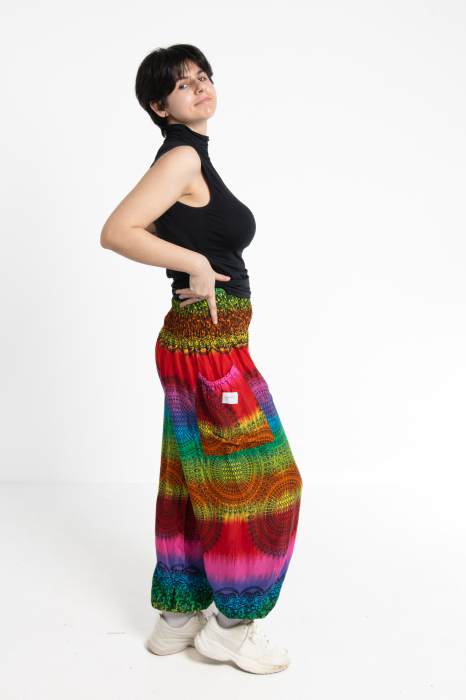Pantaloni Jasmine Rainbow cu motive orientale - Model 4 [6]