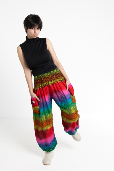 Pantaloni Jasmine Rainbow cu motive orientale - Model 4 [5]
