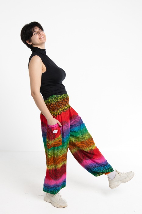 Pantaloni Jasmine Rainbow cu motive orientale - Model 4 [4]