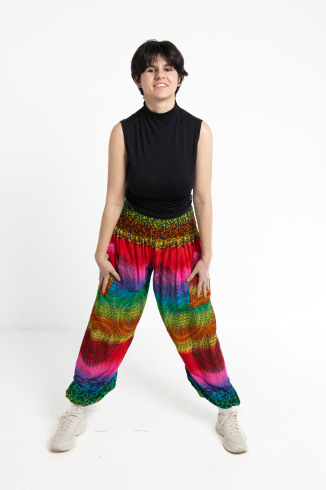 Pantaloni Jasmine Rainbow cu motive orientale - Model 4 [2]