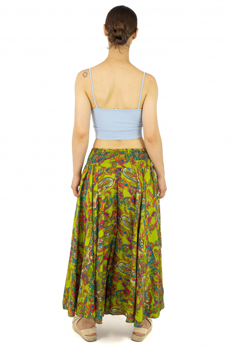 Pantaloni largi din material fluid cu imprimeu floral - Model 2 [6]
