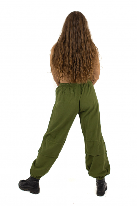 Pantaloni lejeri intr-o culoare - Rosu [4]