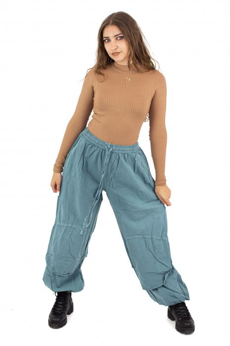 Pantaloni lejeri intr-o culoare - Rosu [2]