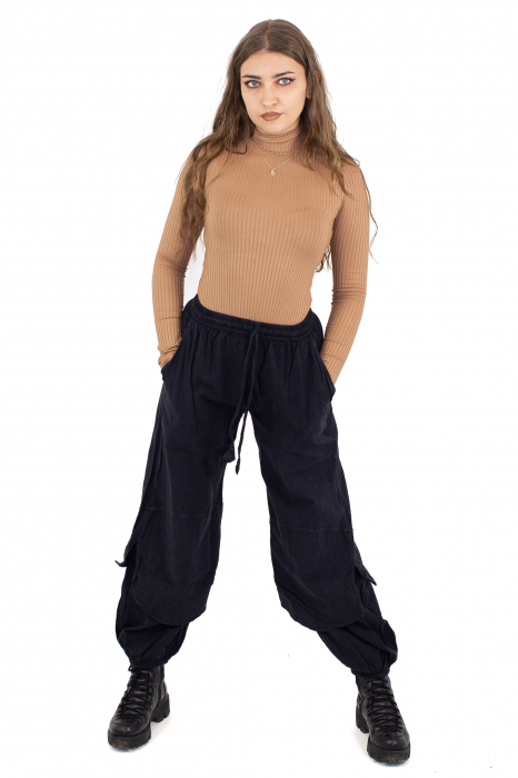 Pantaloni lejeri intr-o culoare - Rosu [2]