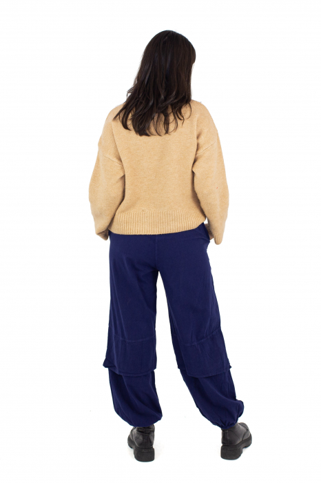 Pantaloni lejeri intr-o culoare - Rosu [4]
