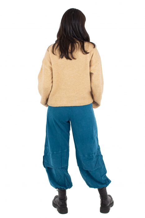 Pantaloni lejeri intr-o culoare - Rosu [4]