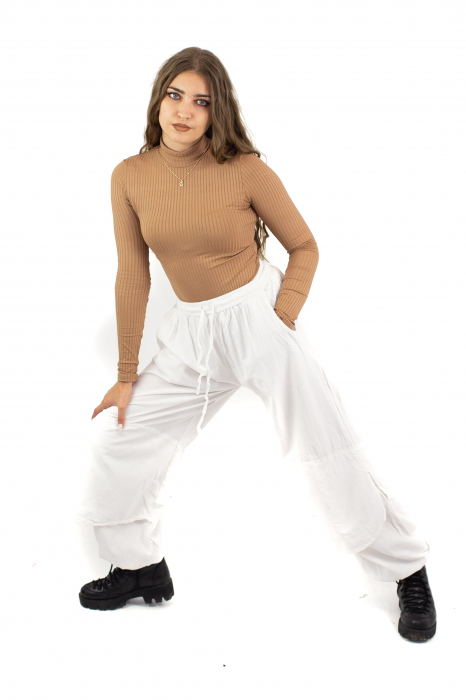 Pantaloni lejeri intr-o culoare - Rosu [3]