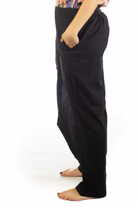 Pantaloni tip fusta din bumbac - Negru SH-92 [2]