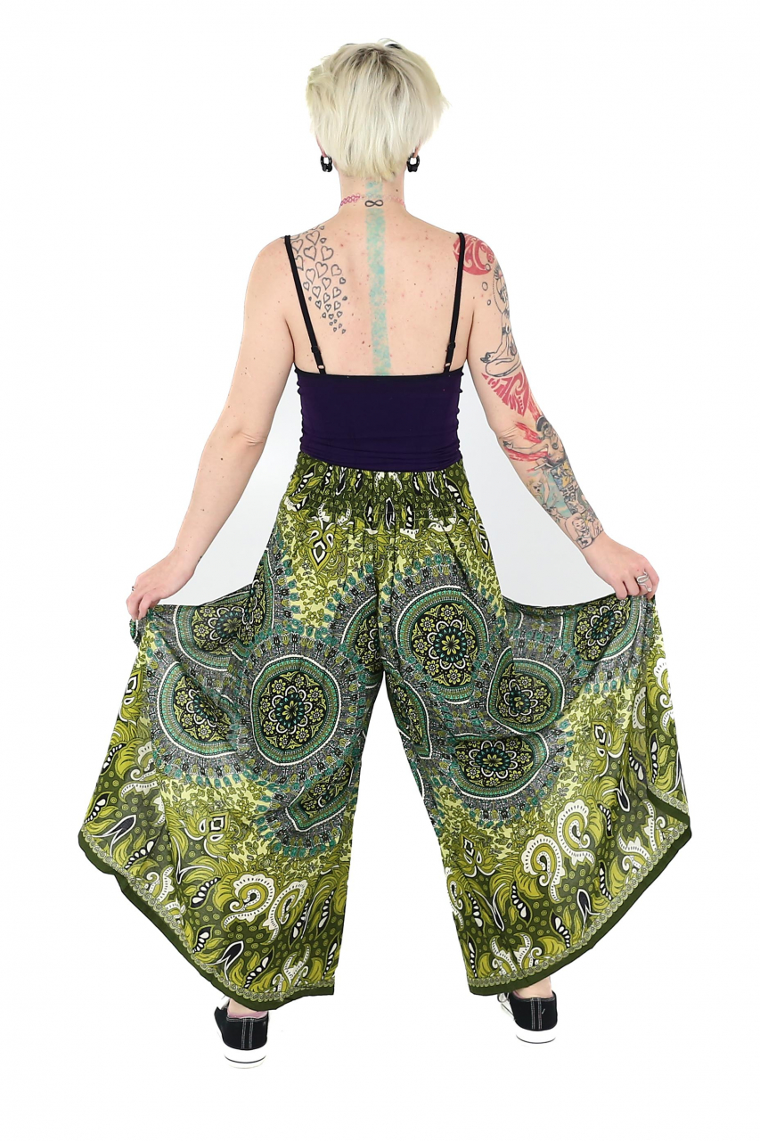Pantaloni palazzo petrecuti - Verde [5]