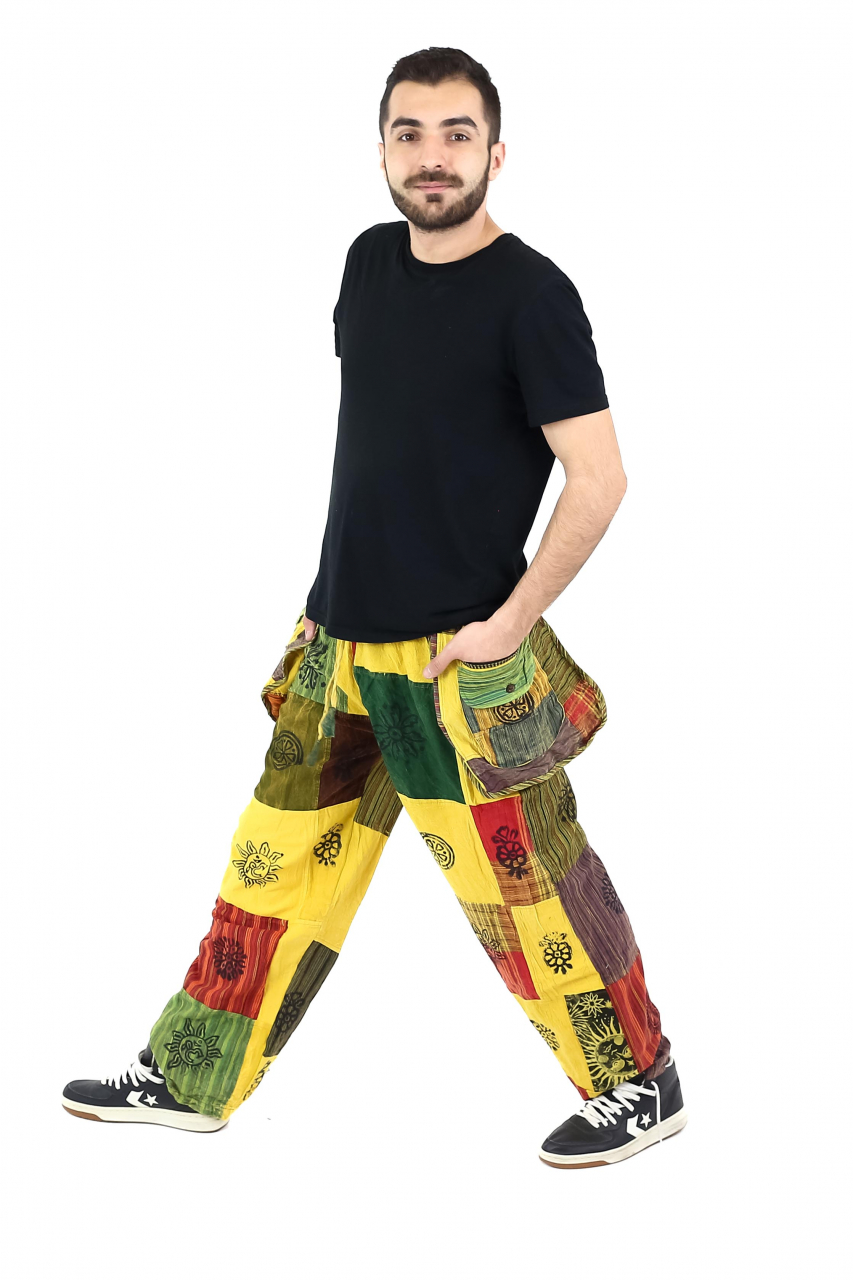 Pantaloni Patch unicat cu buzunare supradimensionate - Model 23 [3]