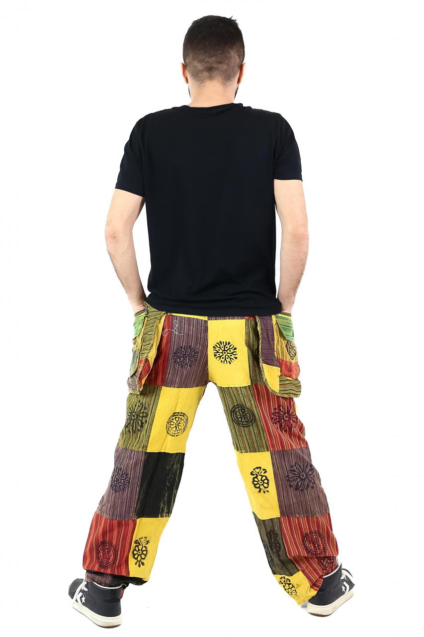 Pantaloni Patch unicat cu buzunare supradimensionate - Model 23 [4]