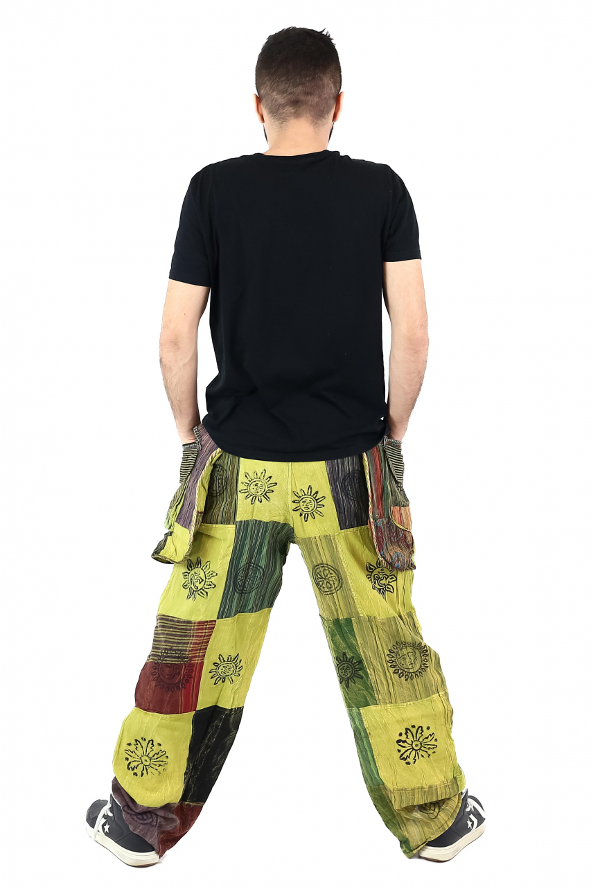 Pantaloni Patch unicat cu buzunare supradimensionate - Model 29 [4]