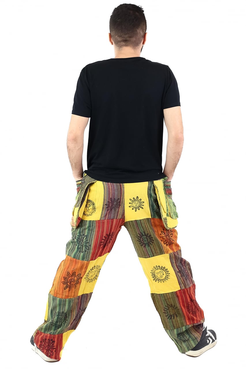 Pantaloni Patch unicat cu buzunare supradimensionate - Model 30 [4]