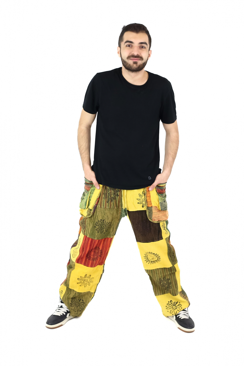 Pantaloni Patch unicat cu buzunare supradimensionate - Model 30 [2]