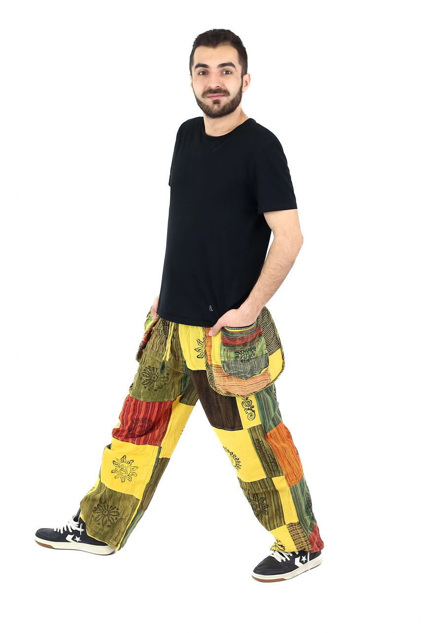 Pantaloni Patch unicat cu buzunare supradimensionate - Model 30 [3]