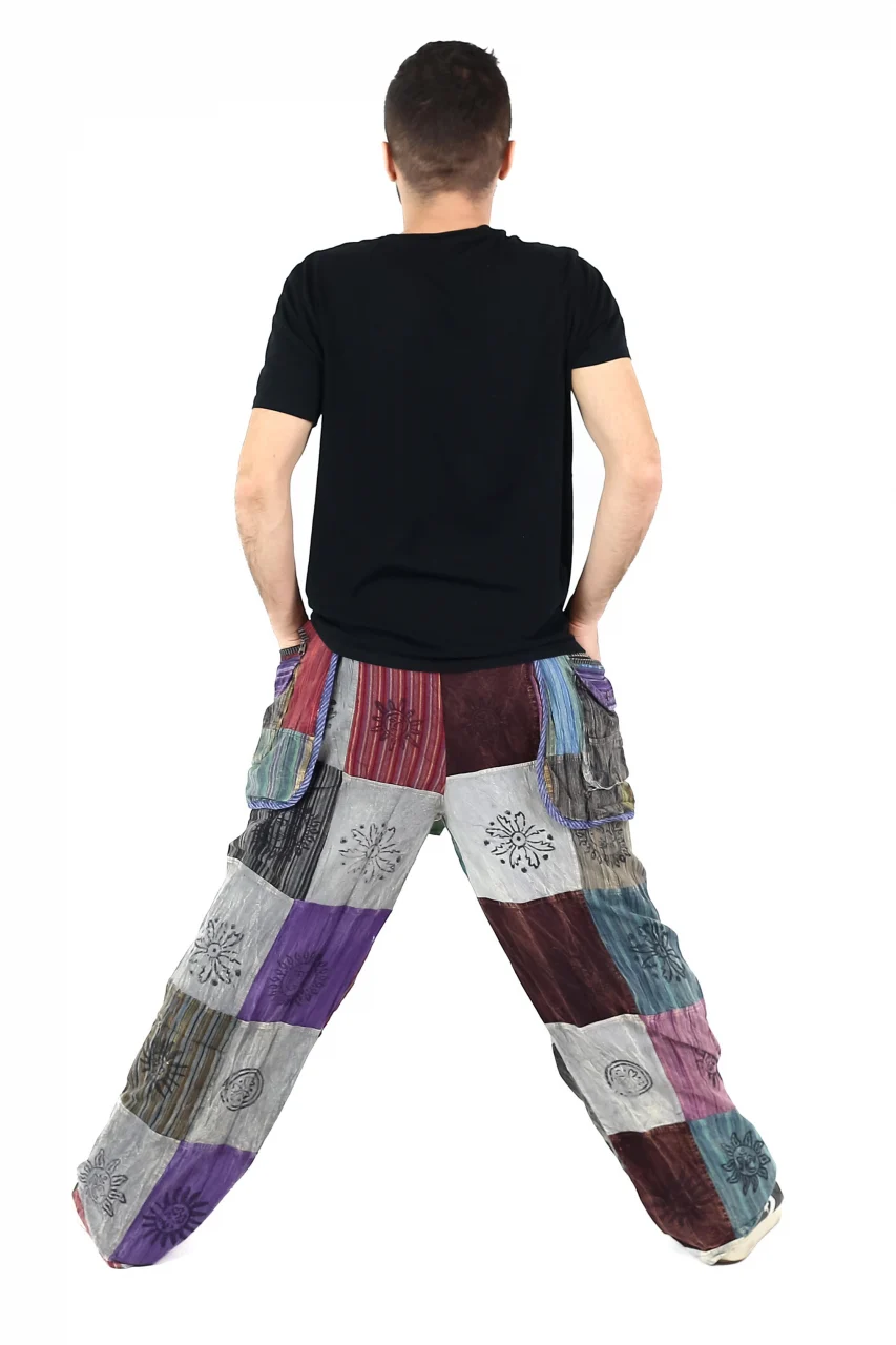 Pantaloni Patch unicat cu buzunare supradimensionate - Surpriză [13]