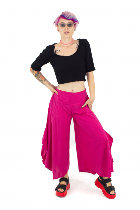 Pantaloni Petal Tips - Albastru Prafuit [2]
