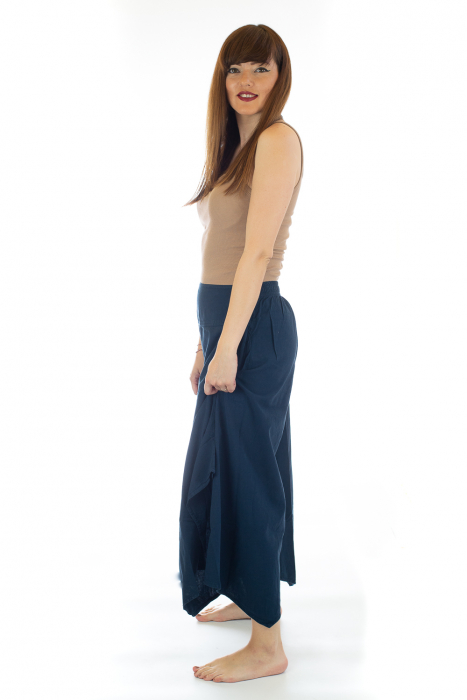 Pantaloni Petal Tips - Albastru Prafuit [3]