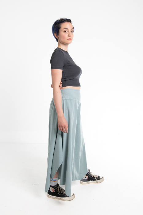 Pantaloni Petal Tips - Albastru Prafuit [4]