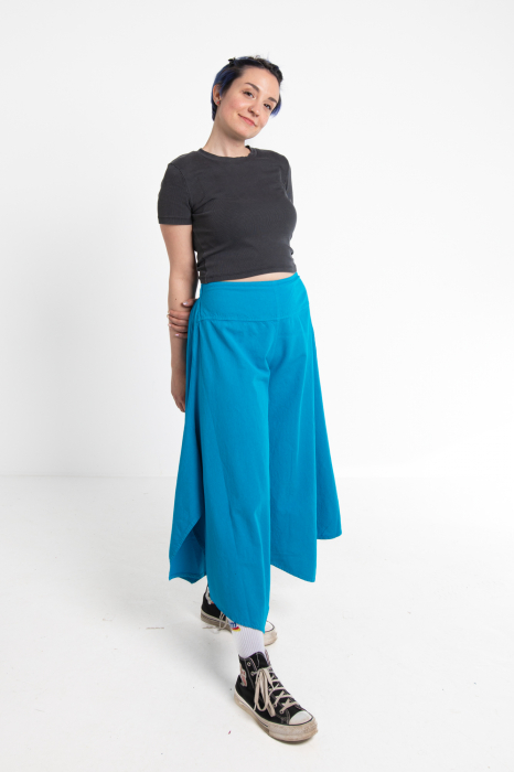 Pantaloni Petal Tips - Albastru Prafuit [2]