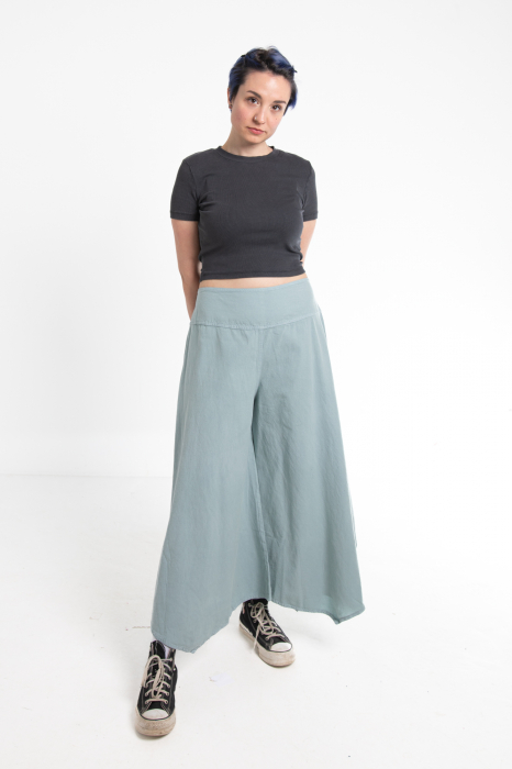 Pantaloni Petal Tips - Albastru Prafuit [2]