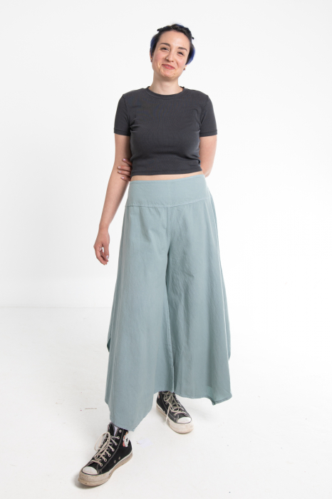 Pantaloni Petal Tips - Albastru Prafuit [3]