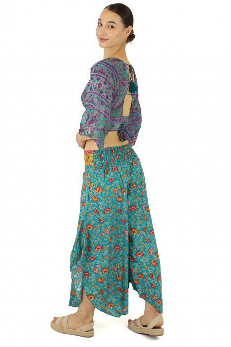 Pantaloni Petal Tips din material fluid - Model 3 [5]