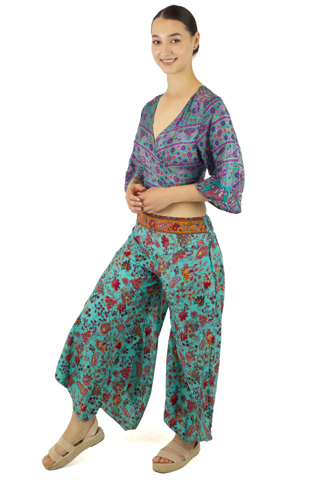 Pantaloni Petal Tips din material fluid - Model 3 [3]
