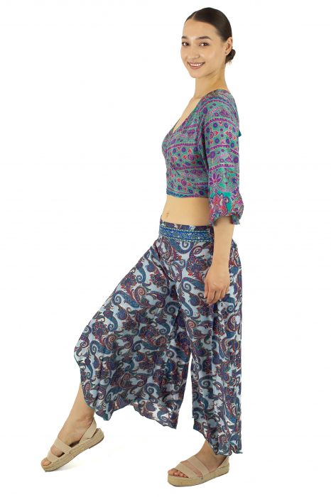 Pantaloni Petal Tips din material fluid - Model 3 [3]