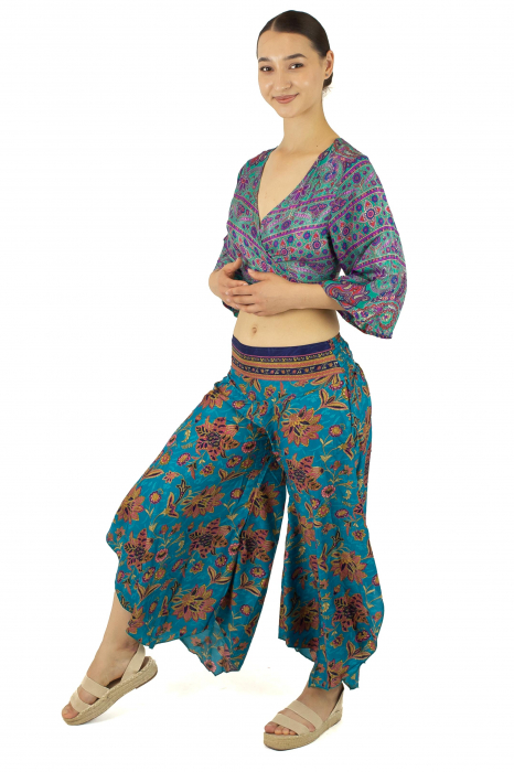 Pantaloni Petal Tips din material fluid - Model 3 [3]