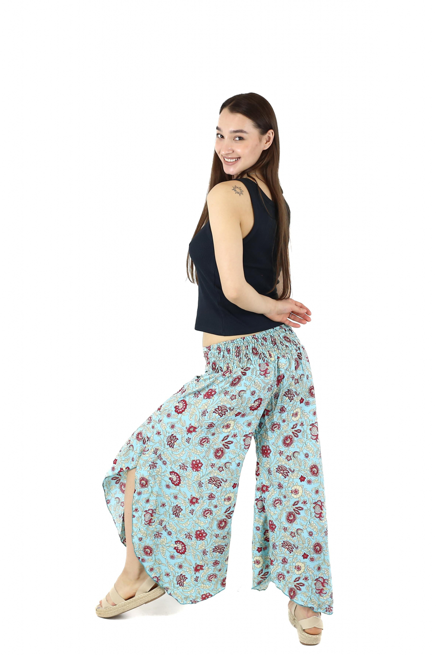 Pantaloni Petal Tips din material fluid - Model 3 [4]